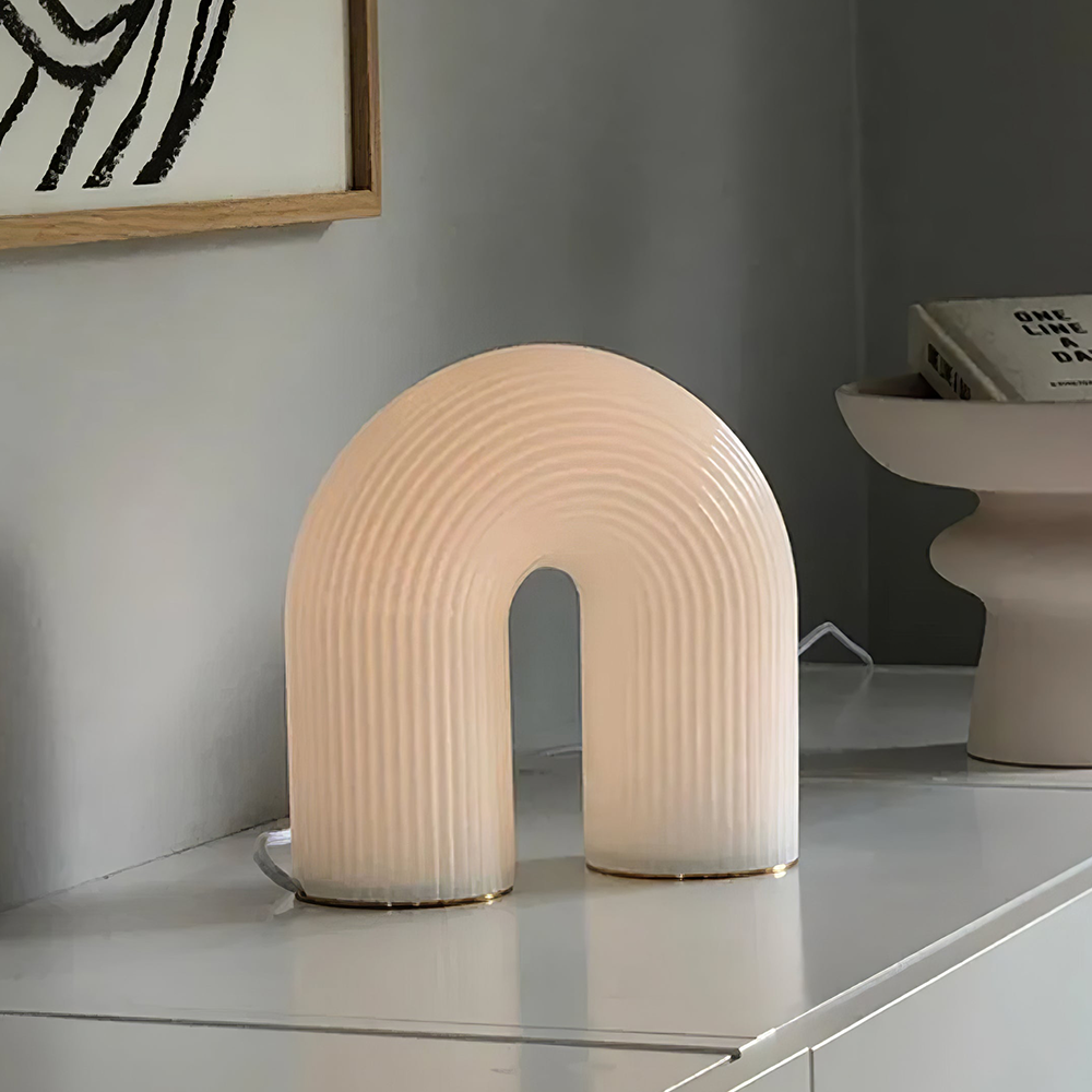 Unique Arch Metal Table Lamp - Cueteks