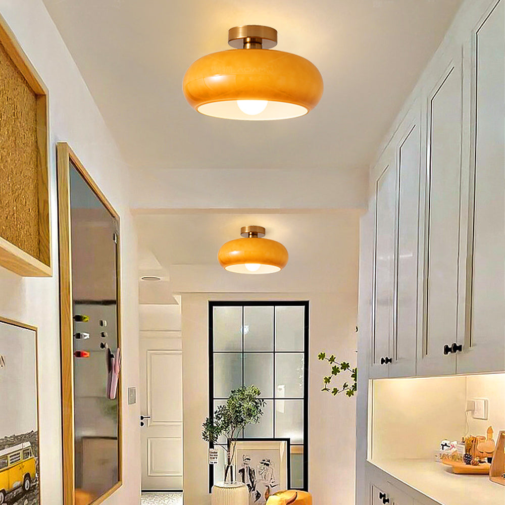 Vintage Round Glass Ceiling Lights - Cueteks