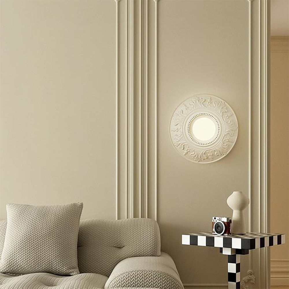 Cream Style Glass Milky Coffee Wall Light Fixtures - Cueteks