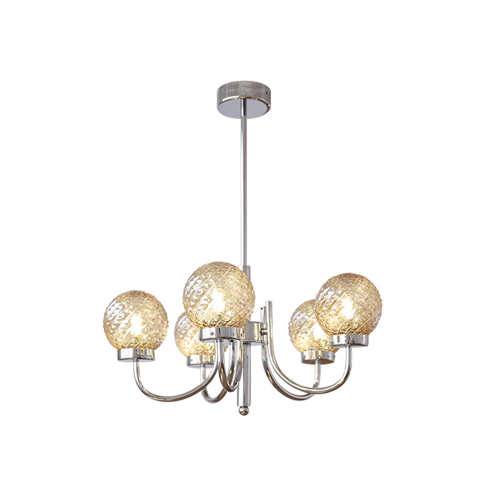 Light Luxury Glass Ball Bedroom Chandeliers - Cueteks