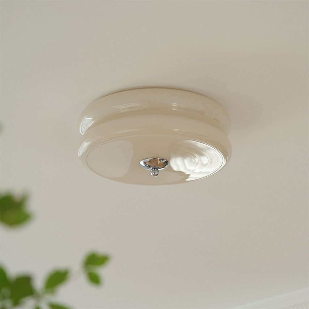 Art Deco Cream Cake Ceiling Light - Cueteks