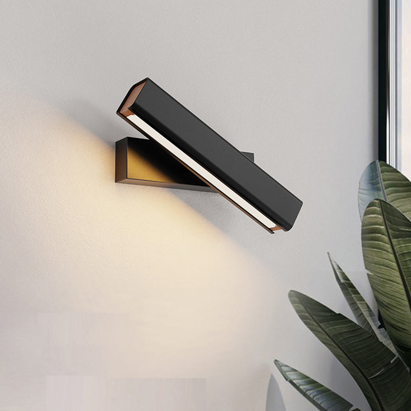 Minimalistische LED Wandleuchte aus Aluminium Drehbar für Schlafzimmer - Cueteks