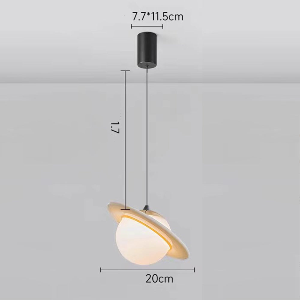 Creative Colorful Planet Glass Pendant Light - Cueteks