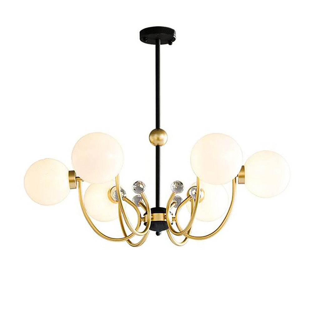 Black Adjustable Sputnik Chandeliers - Cueteks