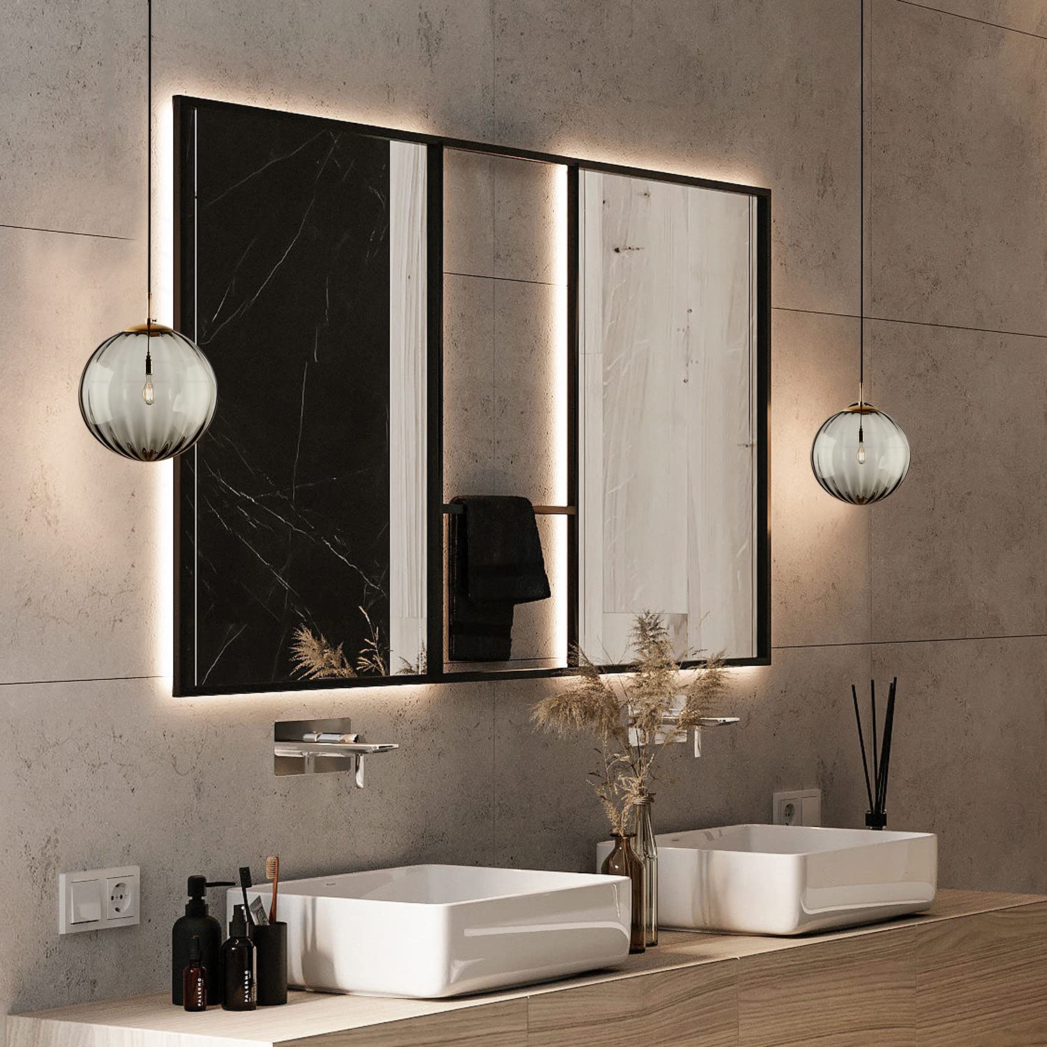 Modern Simple Round Glass Pendant Light - Cueteks