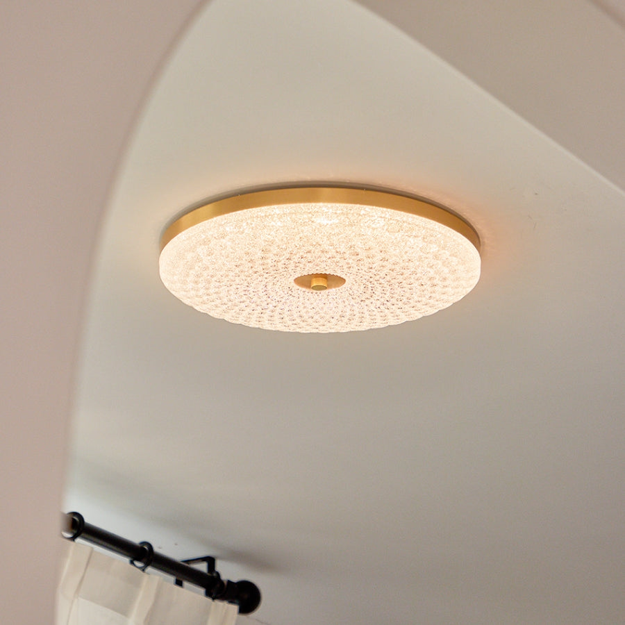 Modern Crystal Ceiling Light LED Creative Copper Ceiling Lamp - Cueteks