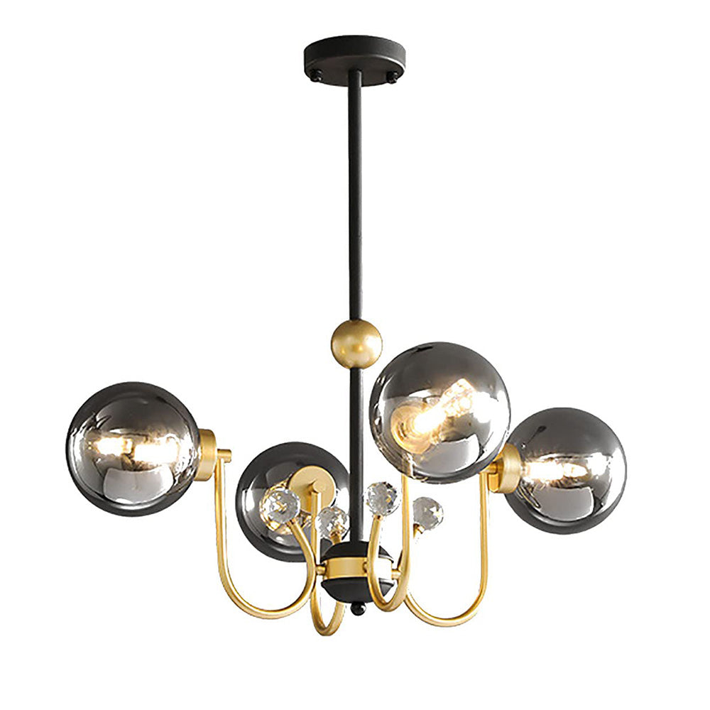 Black Adjustable Sputnik Chandeliers - Cueteks