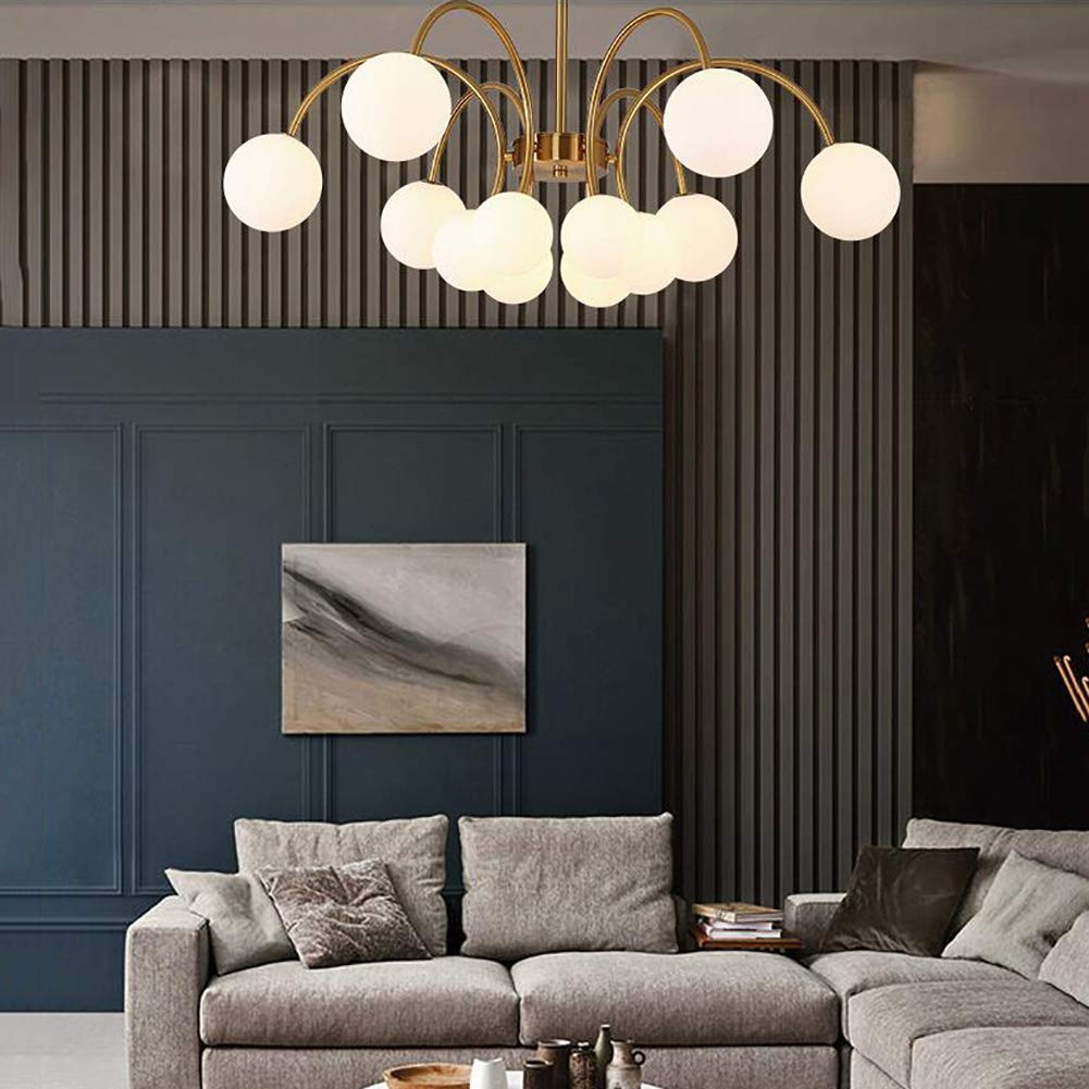 Modern Gold Sputnik Shape Chandelier - Cueteks
