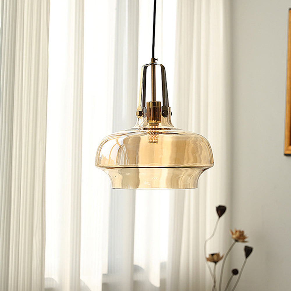 Modern Clear Fish Tank Shaped Glass Pendant Light - Cueteks