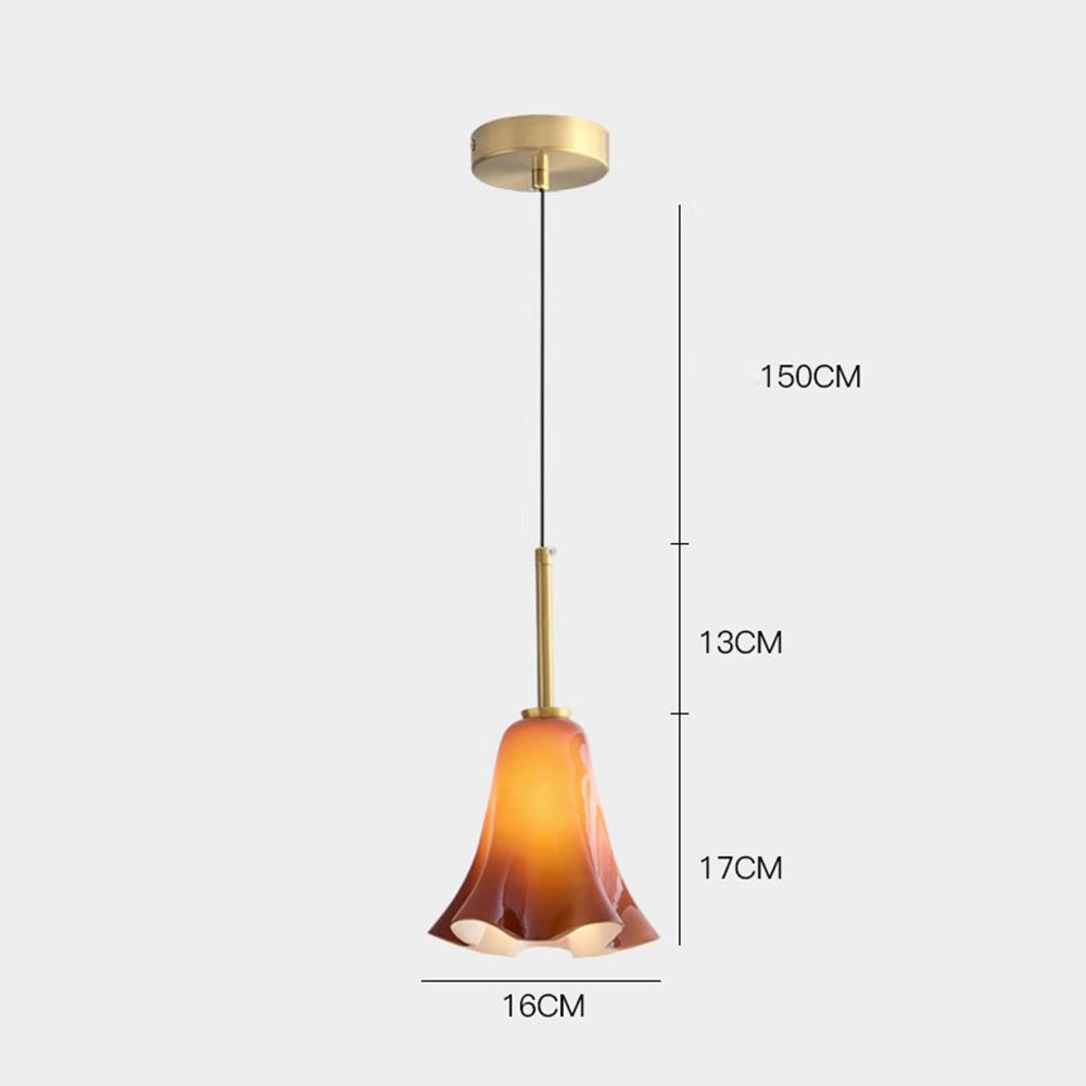 Vintage Glass Pendant Light For Bedroom - Cueteks