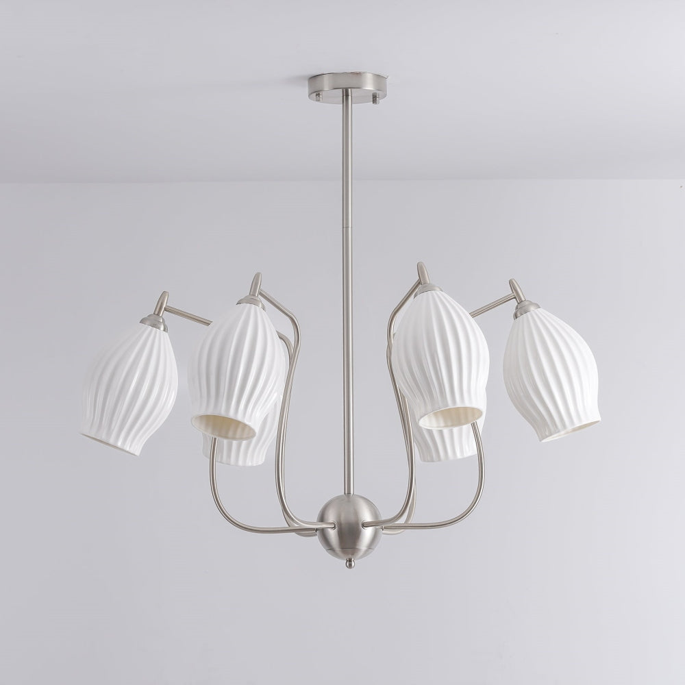 Modern Ceramics Flower shaped Warm Chandelier - Cueteks