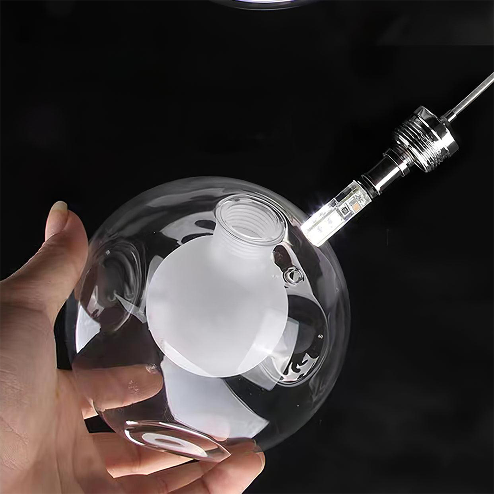 Multi-heads Glass Globe Cluster Stairway Light Pendant Light - Cueteks