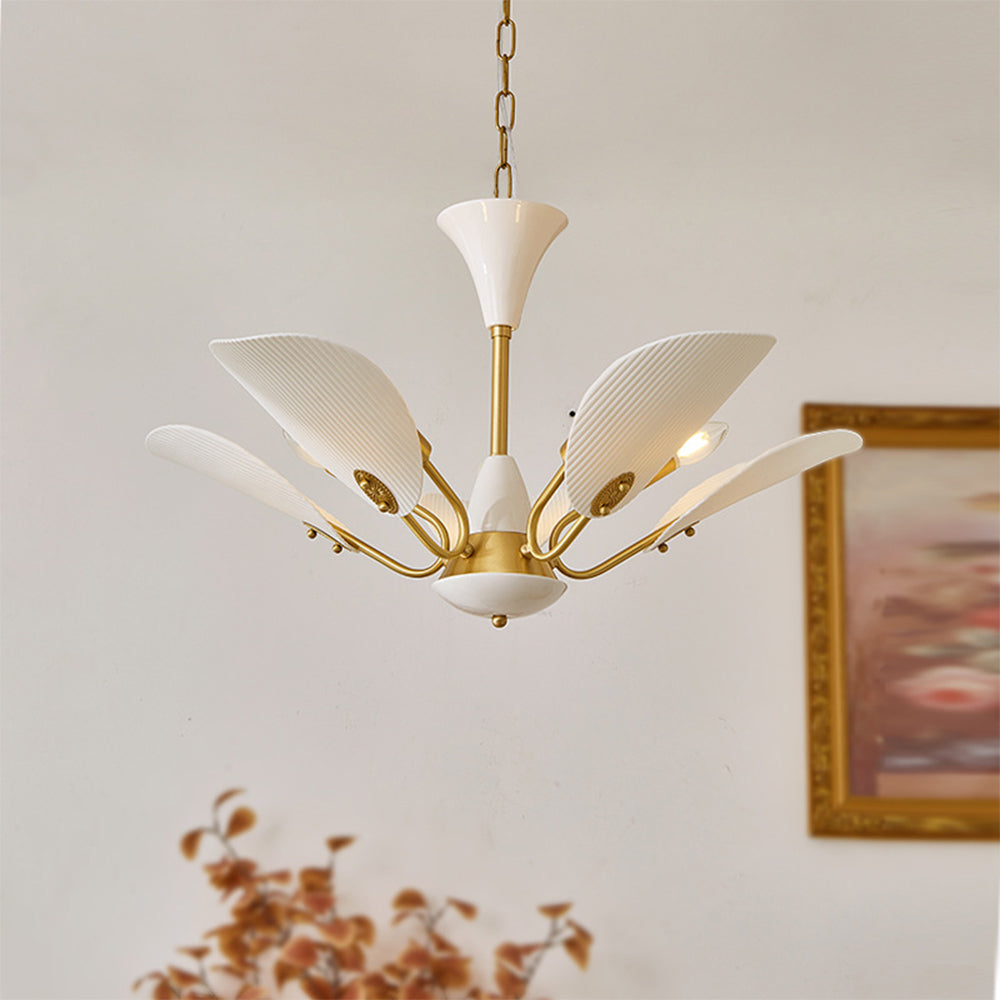 Vintage Creative Copper & Ceramic Pendant Light - Cueteks