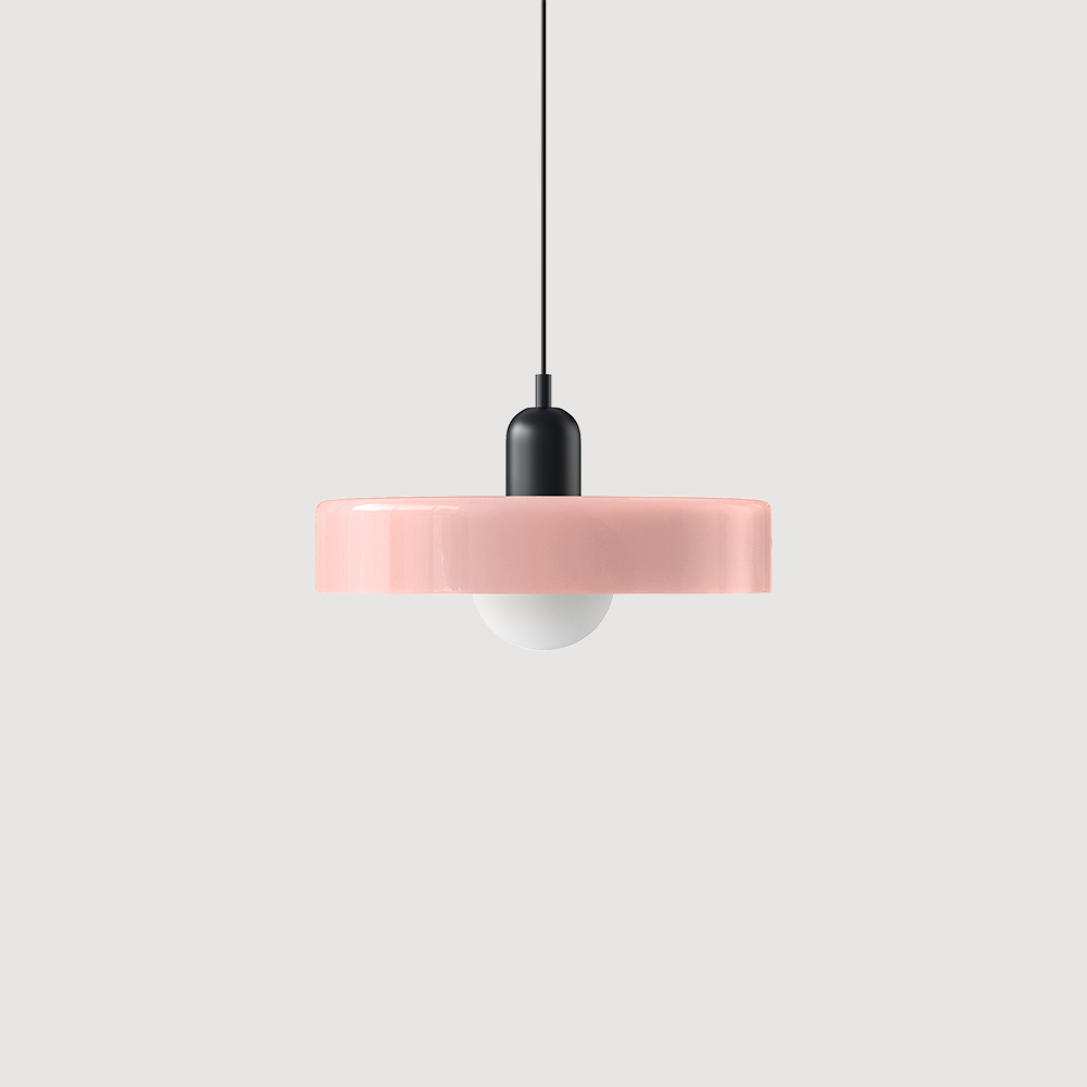 Morandi Disc Orb Bauhaus Colorful Glass Pendant Light - Cueteks