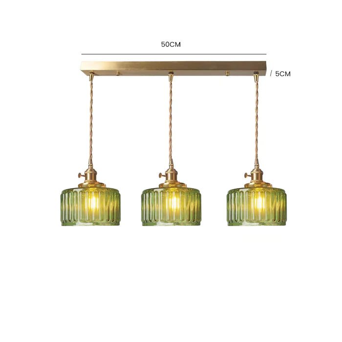 Nordic Retro 1 Light Glass Pendant Light - Cueteks