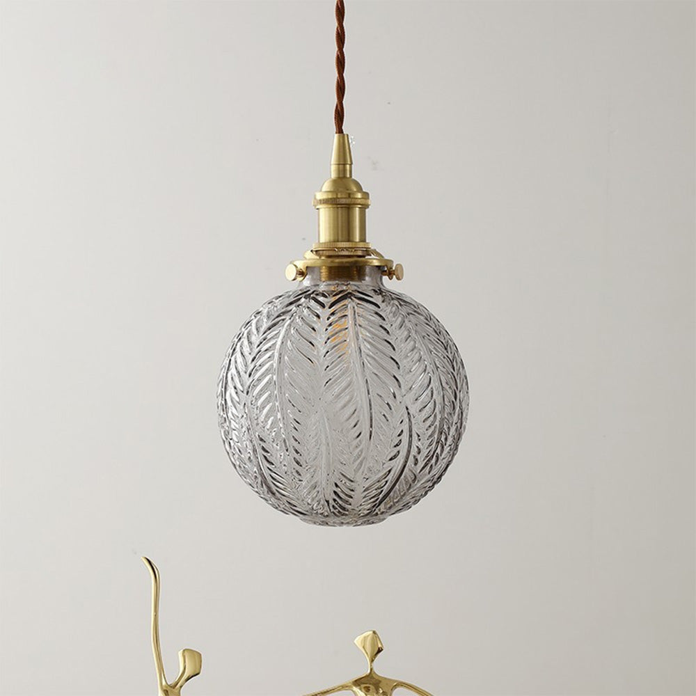 Glass Living Room Small Globe Pendant Light - Cueteks