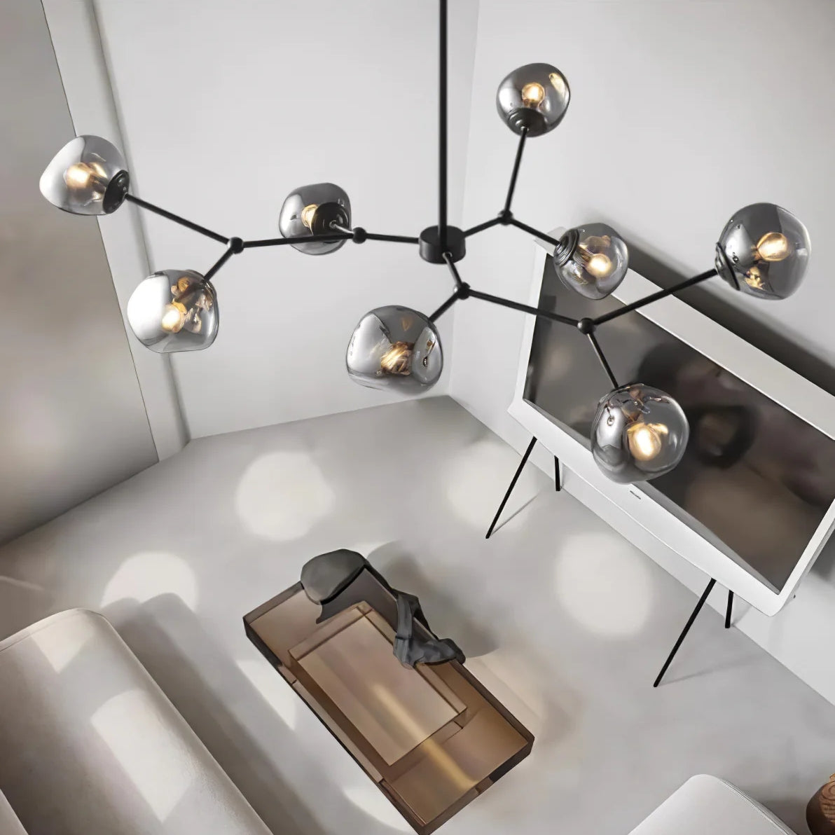 Modern Molecular Lava Glass Living Room Chandelier - Cueteks
