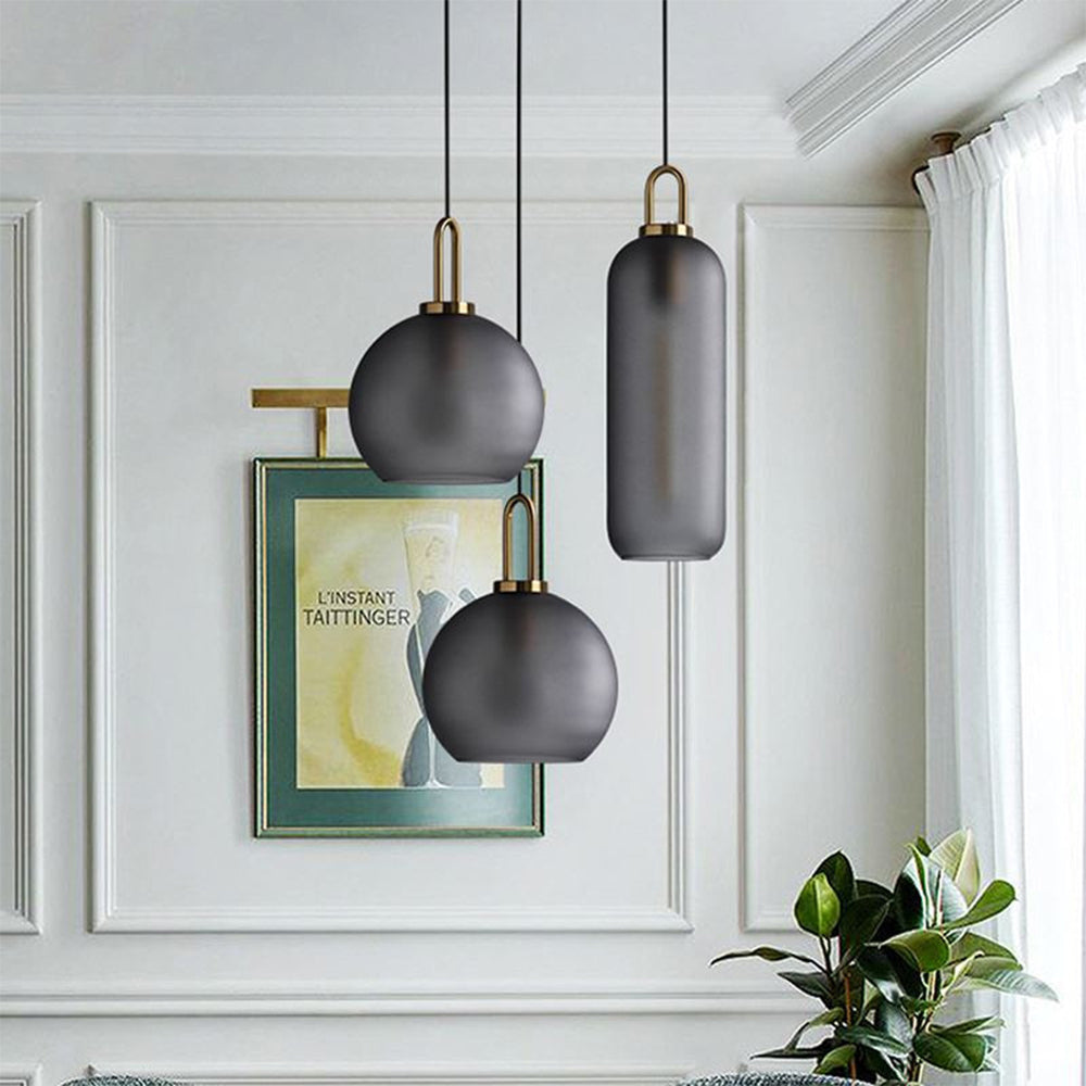 Modern Glass Living Room Pendant Light - Cueteks