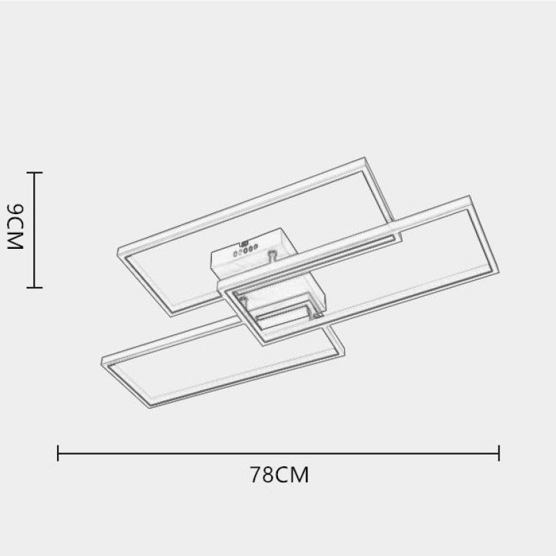 Bouvet LED Deckenleuchte Quadrat,Rechteck - Cueteks