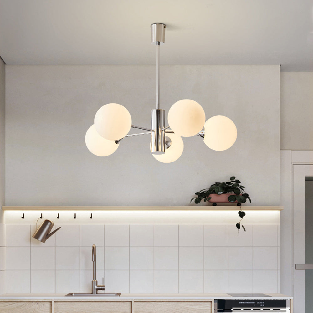 Simple Dimmable Sputnik Globe Chandelier - Cueteks