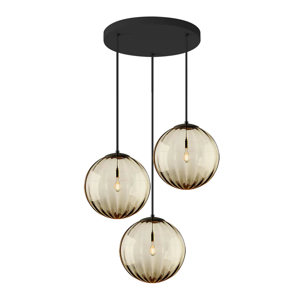 Modern Simple Round Glass Pendant Light - Cueteks