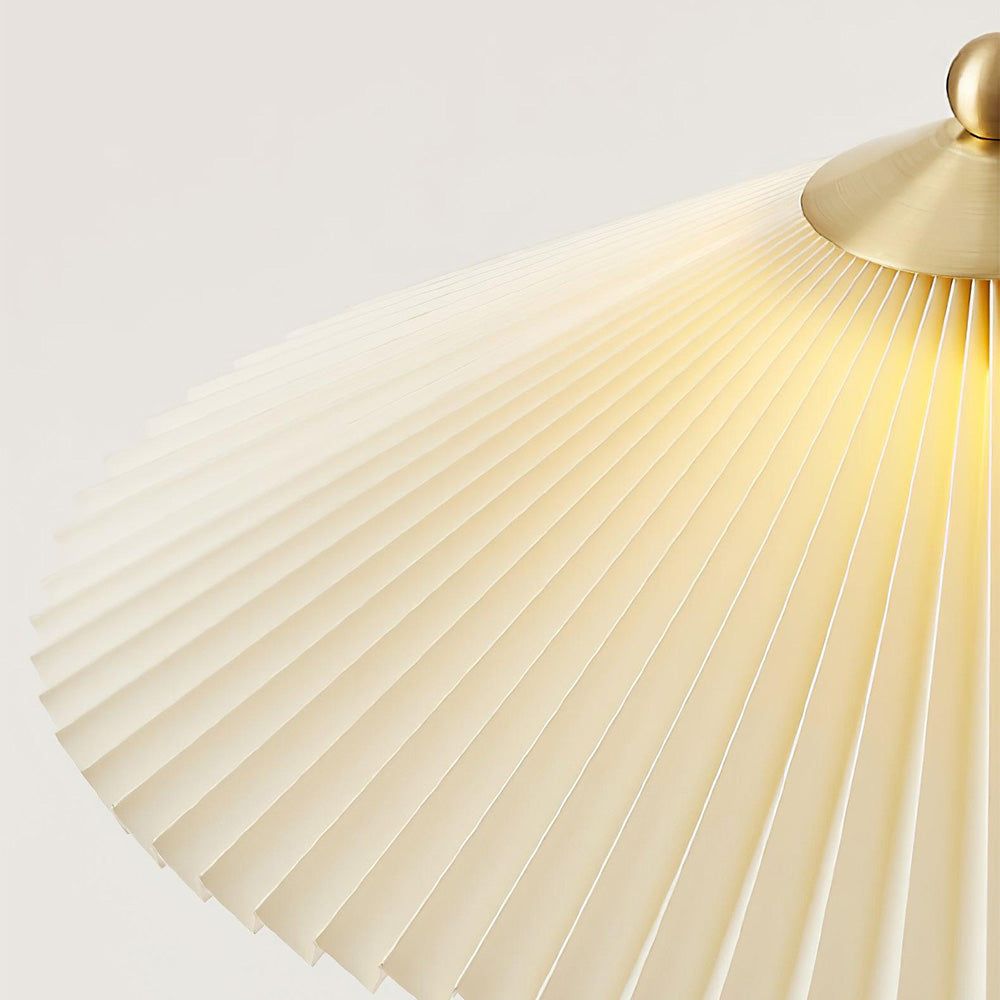 Mid Century Modern Pleated Table Lamp - Cueteks