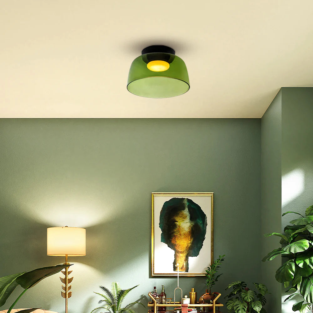 Morandi Modern Simple Creative Glass Flush Mount Ceiling Light - Cueteks