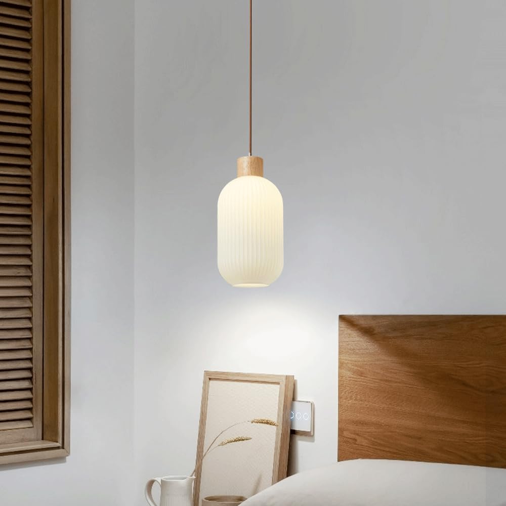 Vintage Milky White Glass Pendant Lights - Cueteks