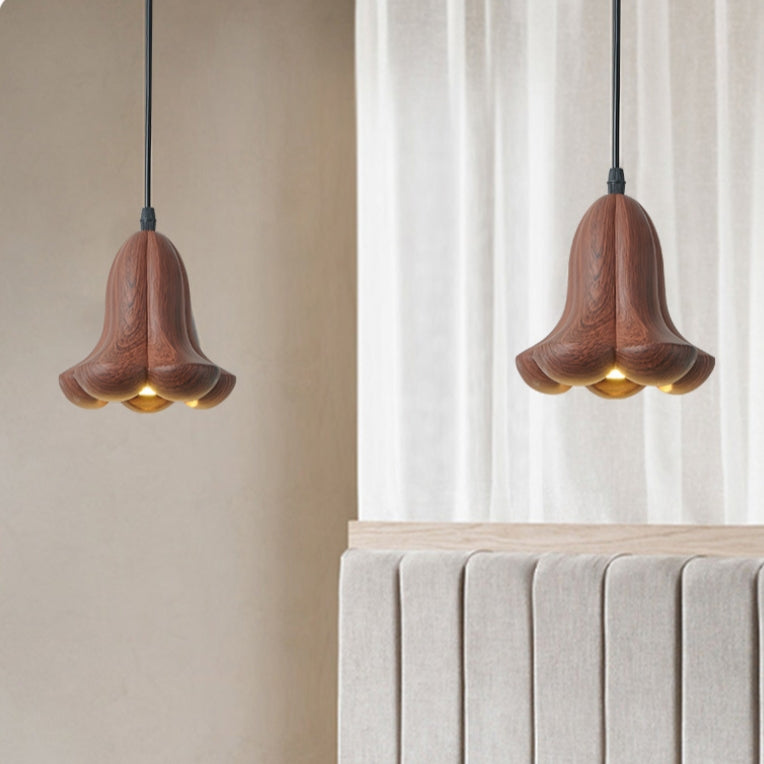 Retro Creative Flower Resin Hanging Light - Cueteks