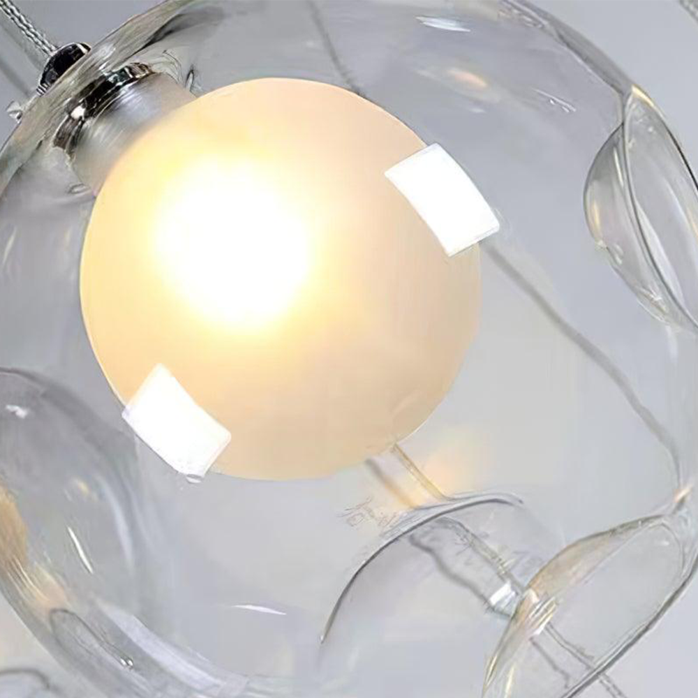 Multi-heads Glass Globe Cluster Stairway Light Pendant Light - Cueteks