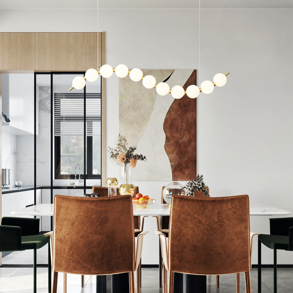 Creative Necklace String White Ball LED Pendant Lights - Cueteks