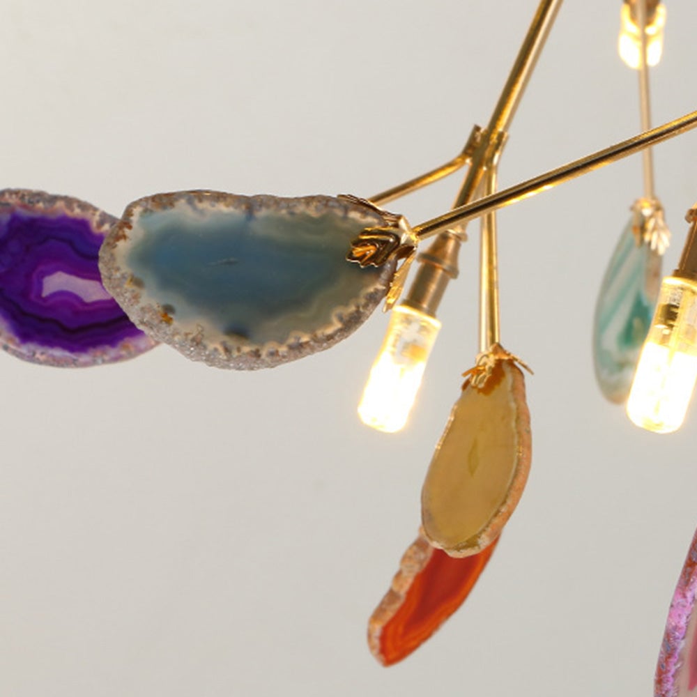 Nordic Creative Light Luxury Agate Stone Chandelier - Cueteks