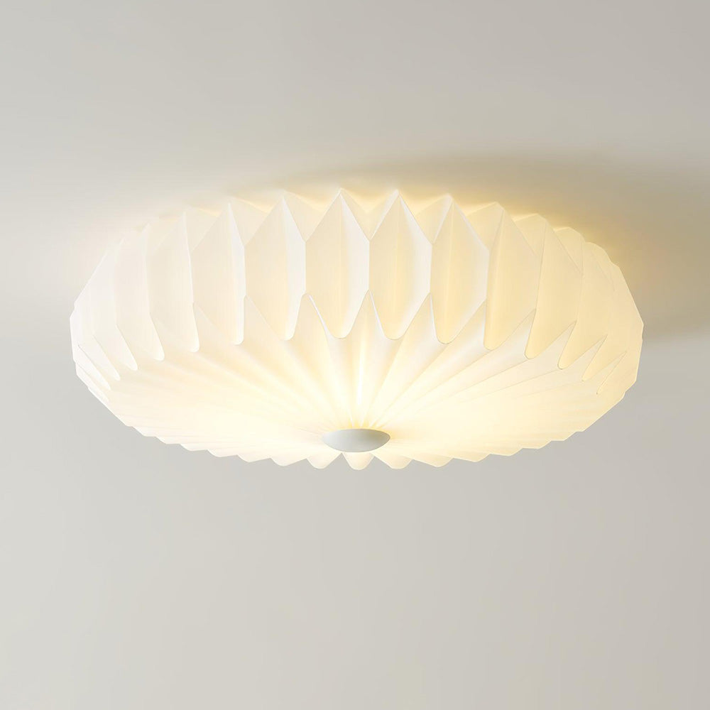 Creative Cloud Shape LED Pleated Origami Ceiling Light - Cueteks