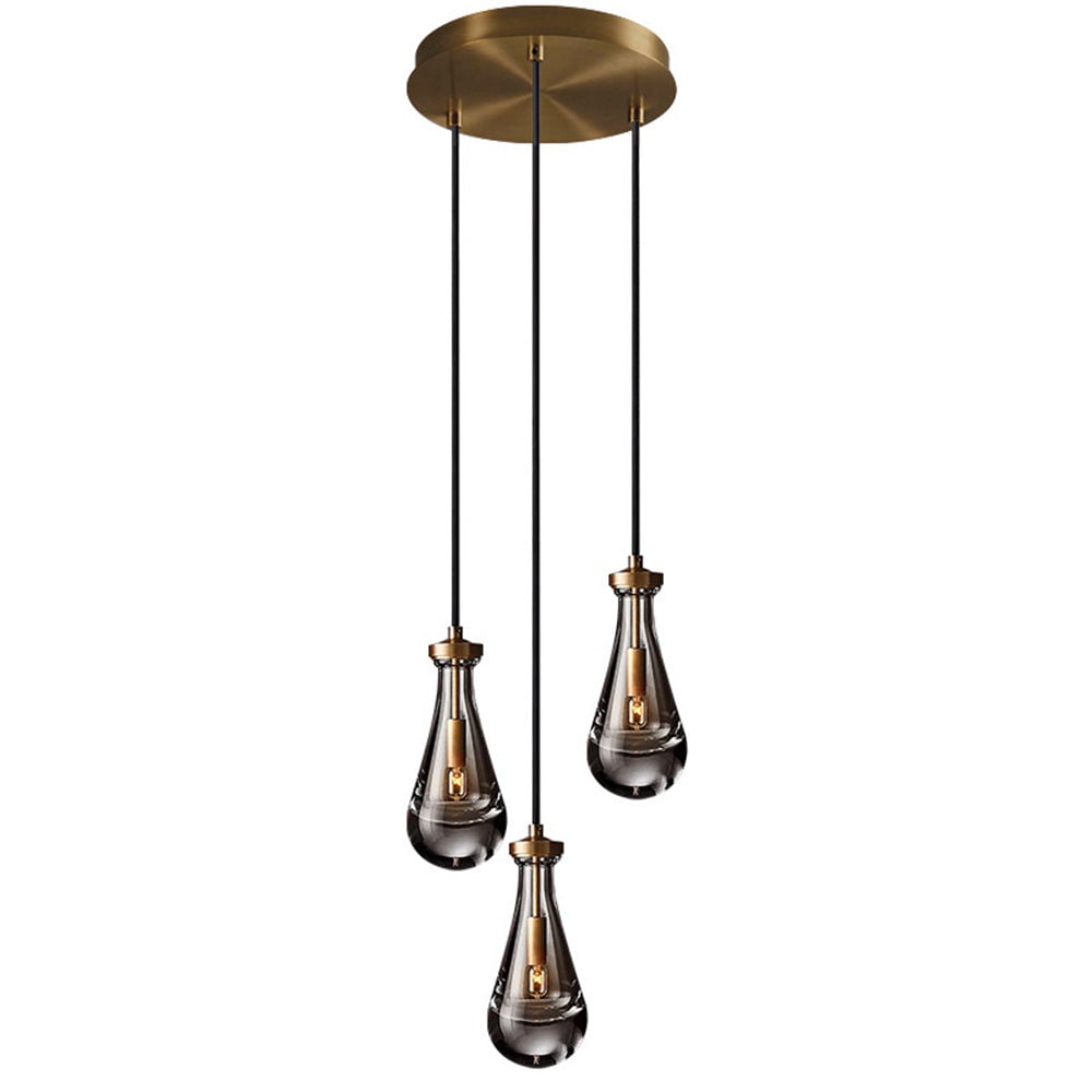 Modern Art Deco Raindrop Chandelier - Cueteks