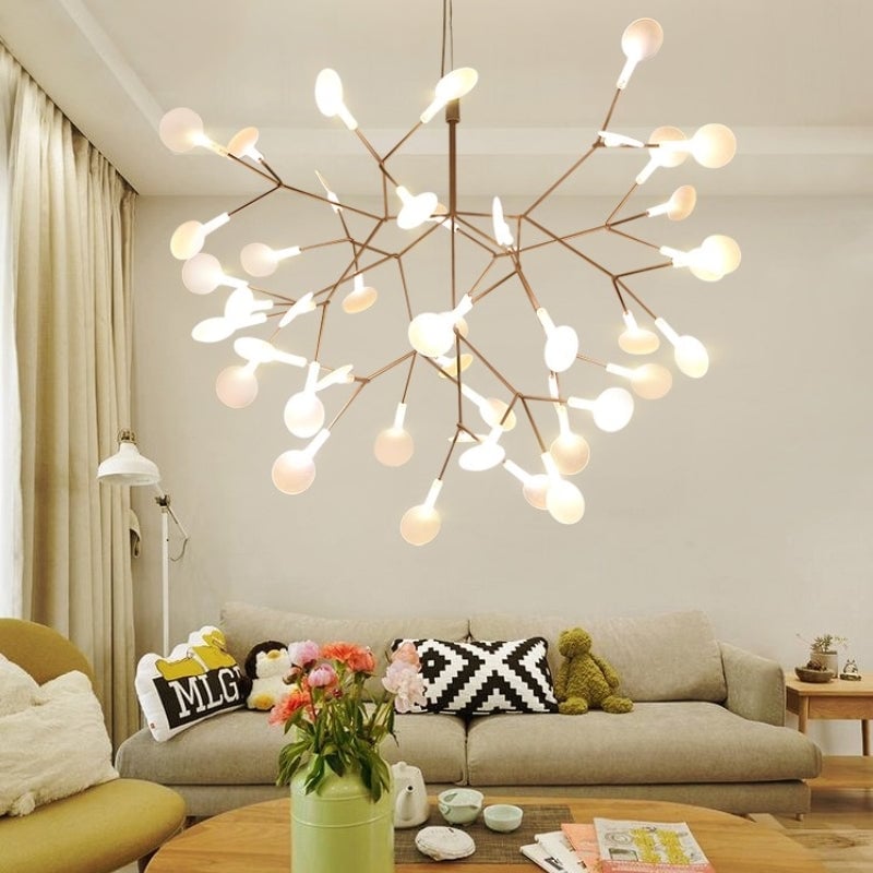 Hanging Acrylic Tree Branch Chandelier - Cueteks