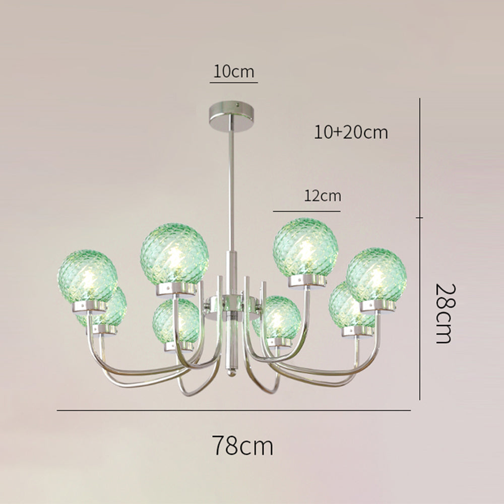 Light Luxury Glass Ball Bedroom Chandeliers - Cueteks