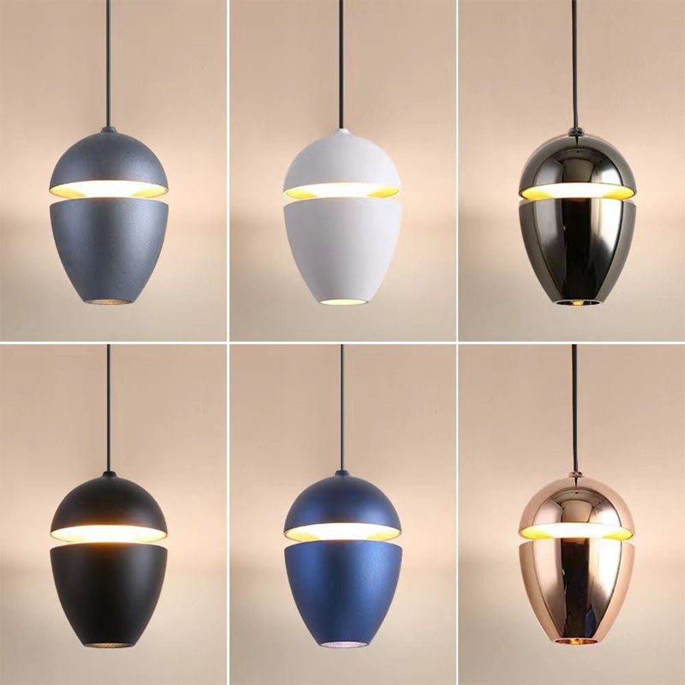 Simple Small 1-Light Bedside Pendant Light for Bedroom - Cueteks