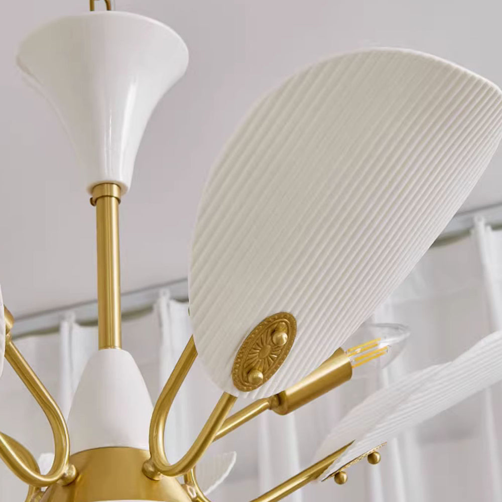 Vintage Creative Copper & Ceramic Pendant Light - Cueteks
