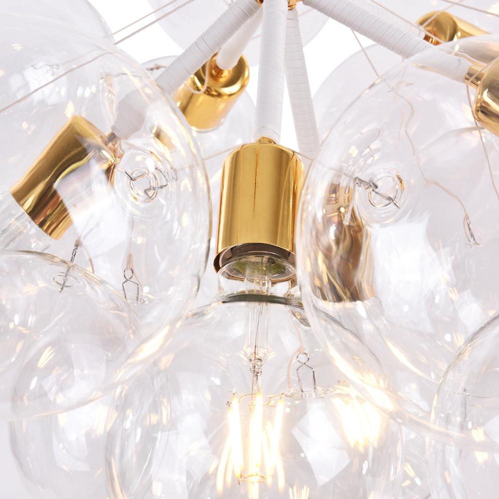 Large Glass Bubble Chandelier for Living Room - Cueteks