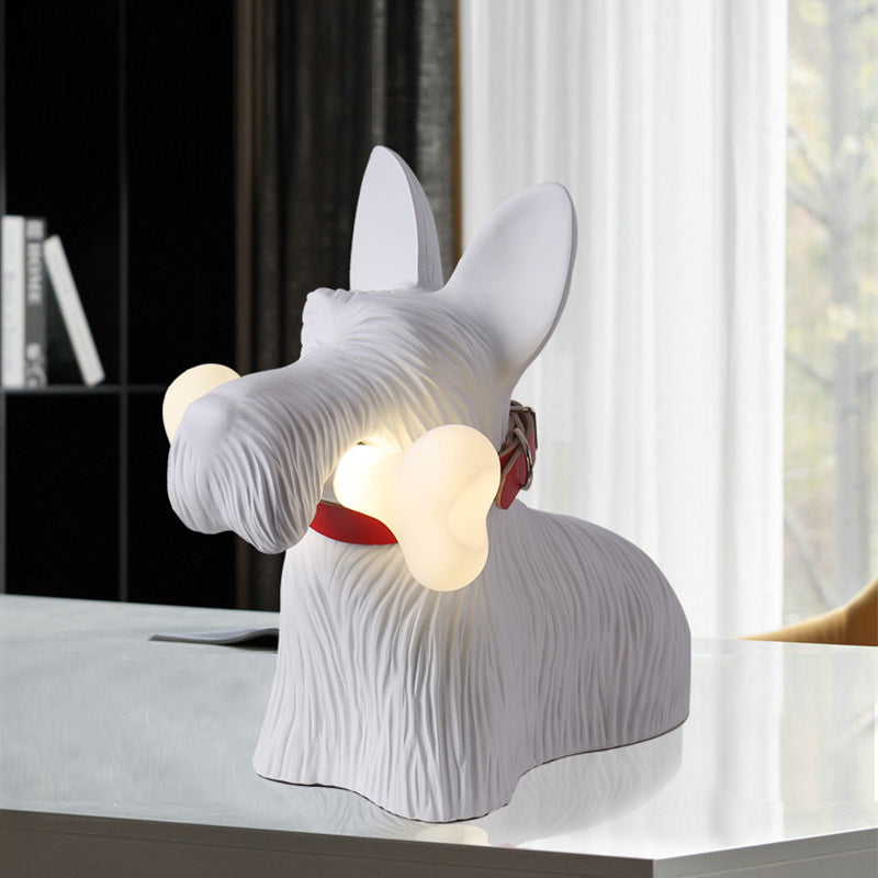 Modern Resin Cartoon Dog Table Lamp - Cueteks