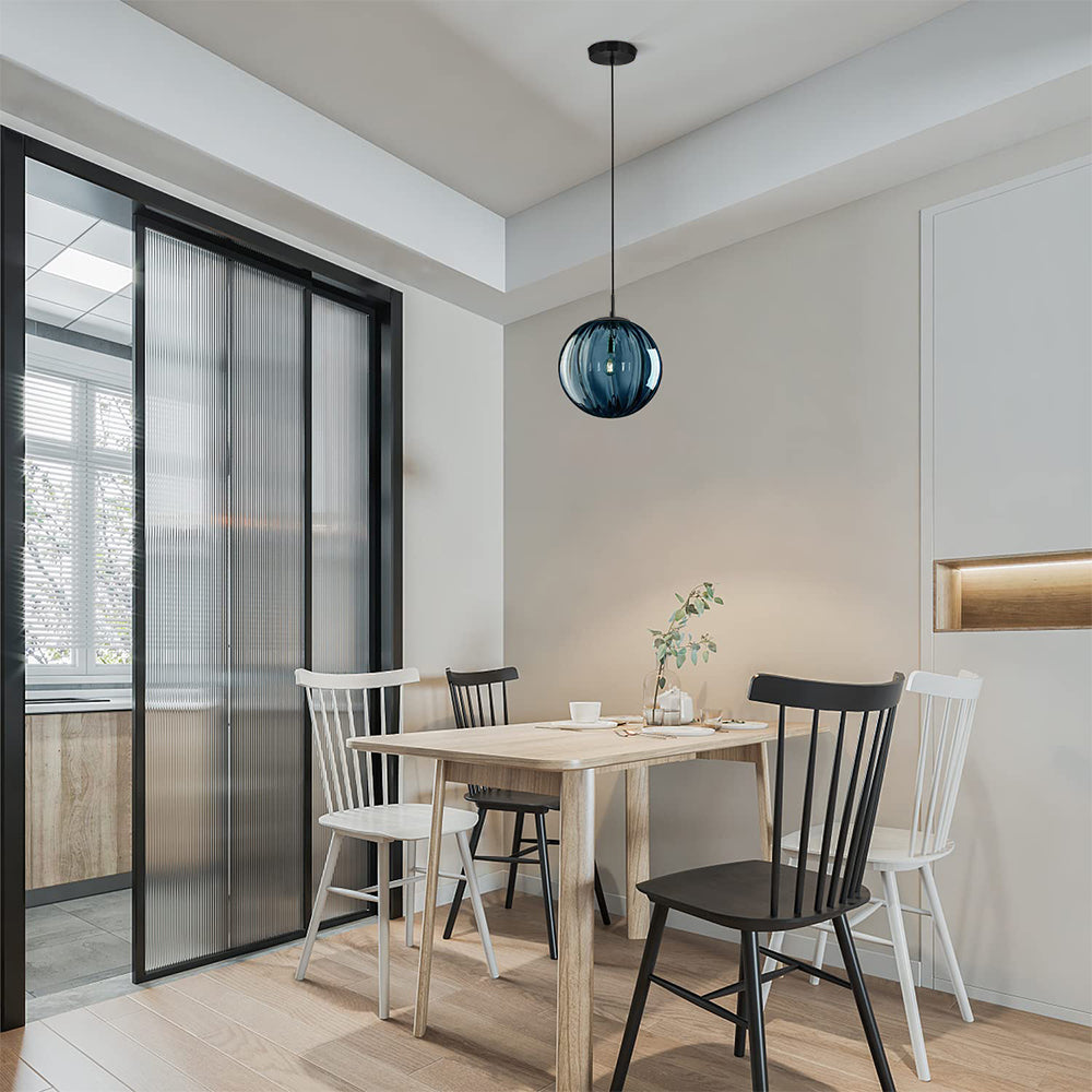 Modern Simple Round Glass Pendant Light - Cueteks