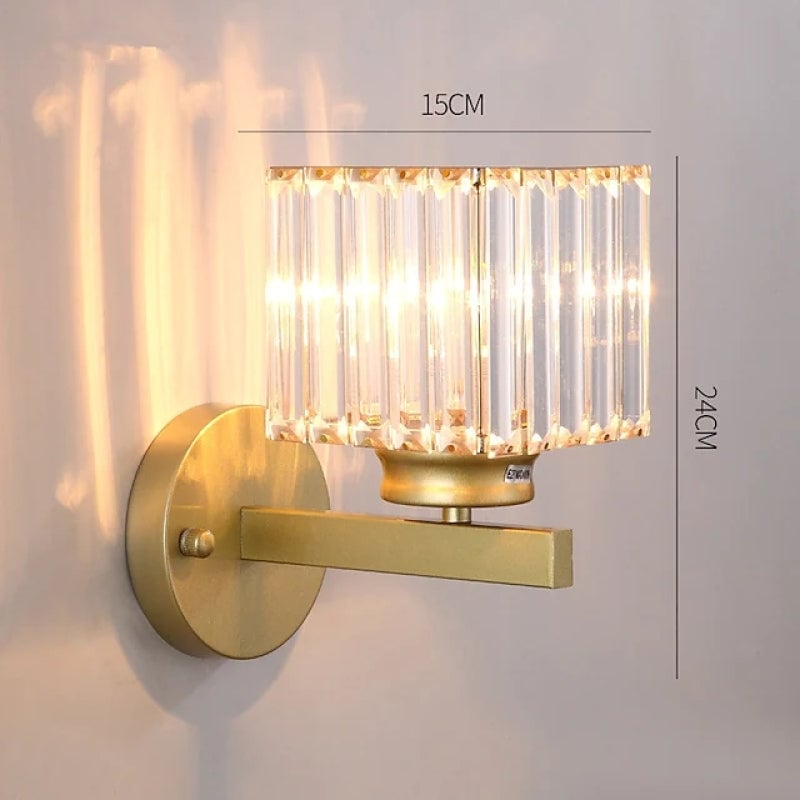 Moderne LED Wandleuchte aus Kristall für Schlafzimmer - Cueteks