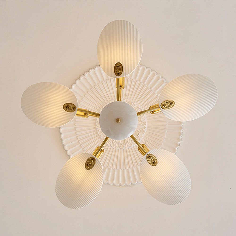 Vintage Creative Copper & Ceramic Pendant Light - Cueteks