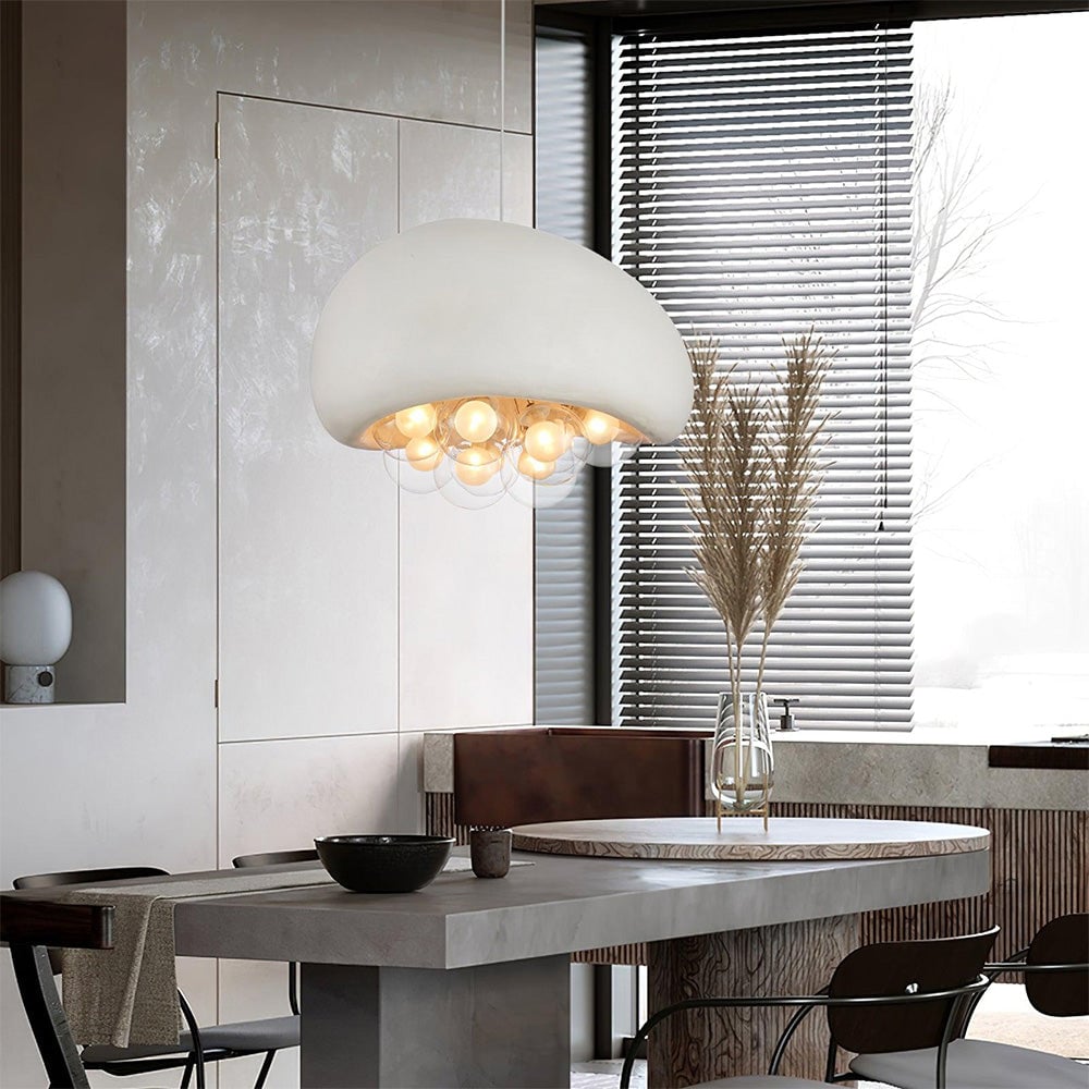 Micro-Cement Nordic Cream Style Pendant Light - Cueteks