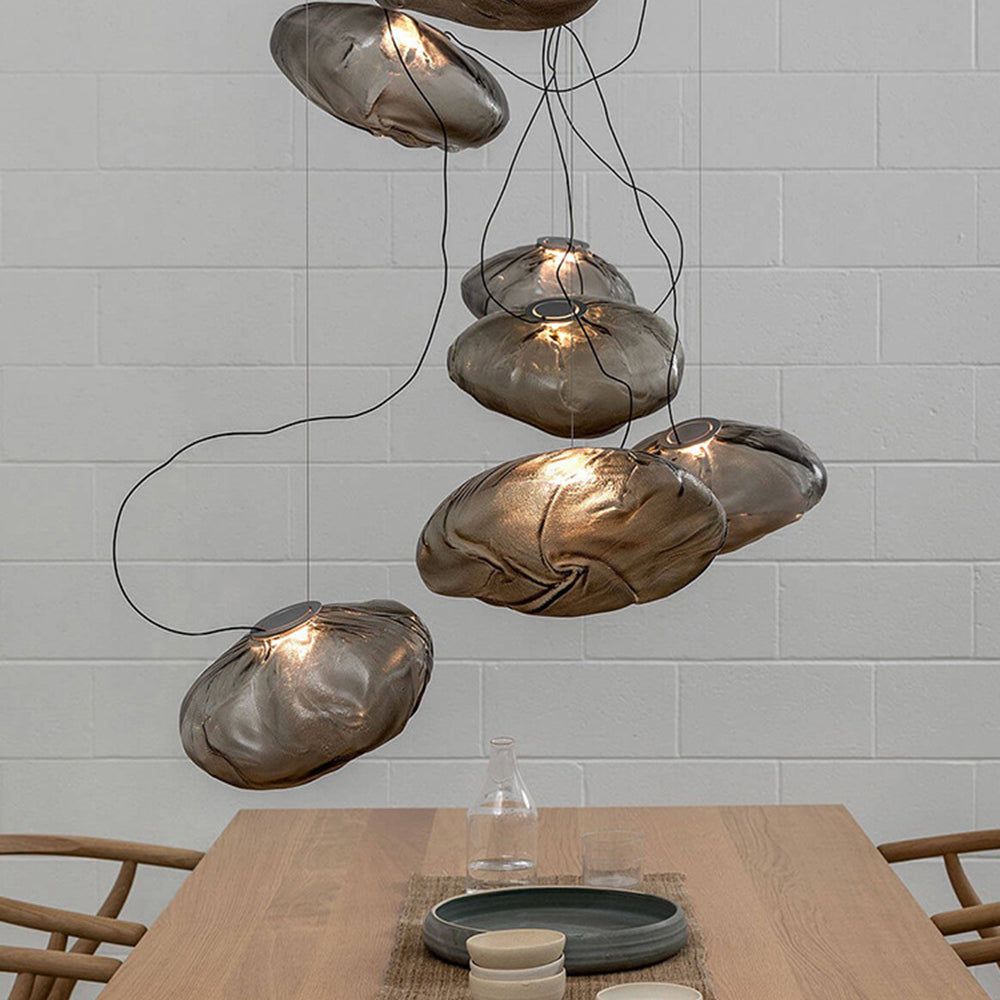 Stylish Glass Cloud Shape Pendant Light Indoor Fixture Decorative Light - Cueteks