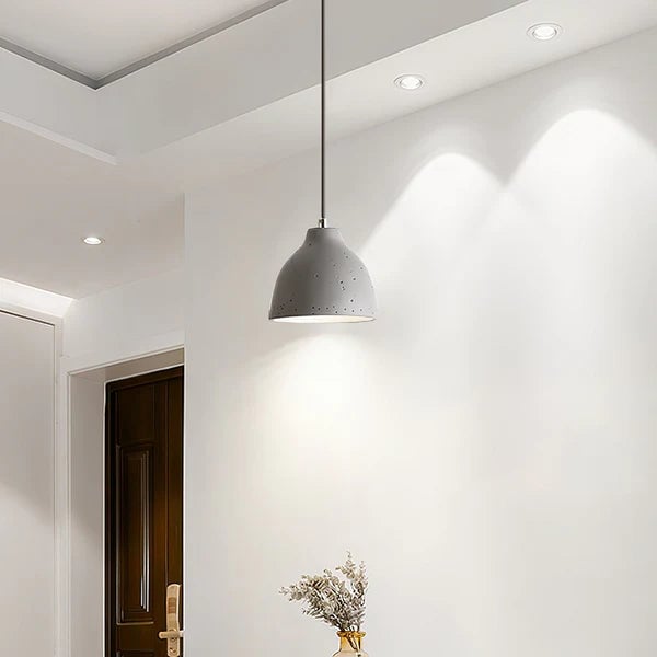 Resin Bowl Pendant Lamp Rustic Pendant Lighting - Cueteks