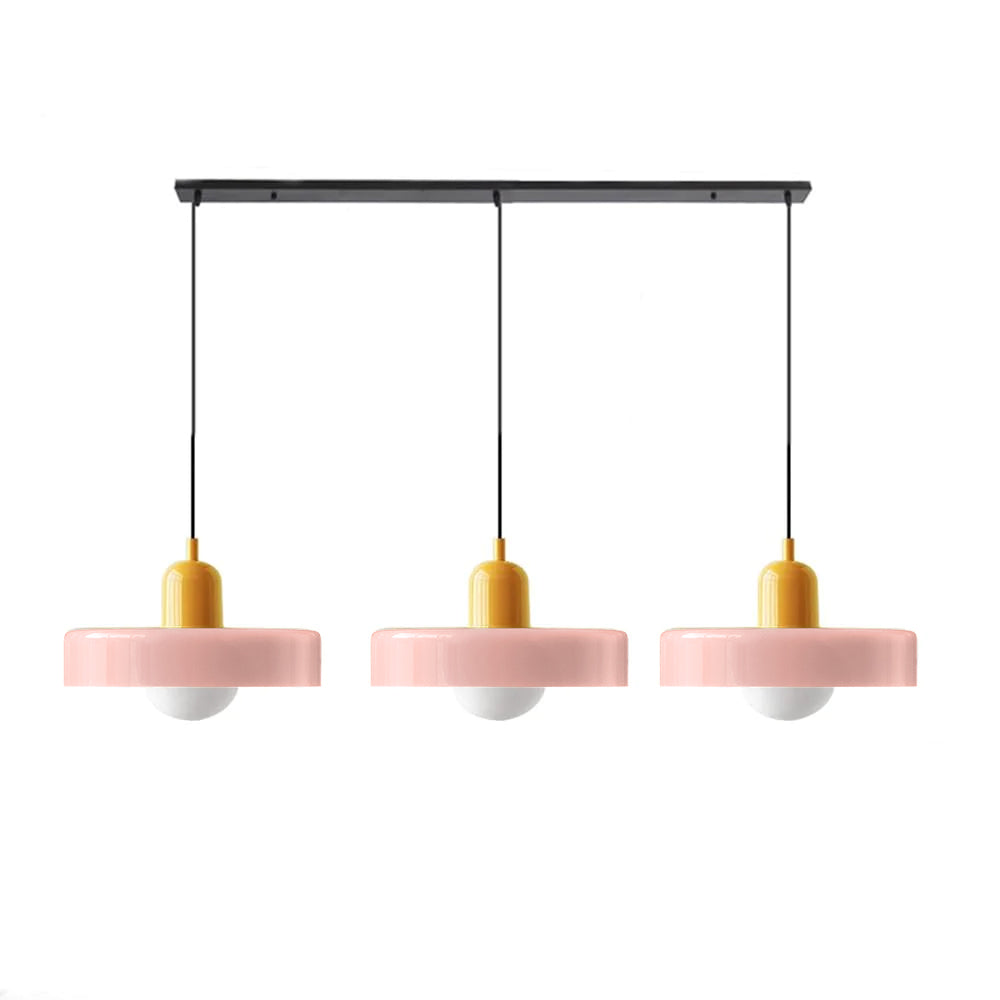3 Heads Bauhaus Modern Simple Glass Pendant Light - Cueteks