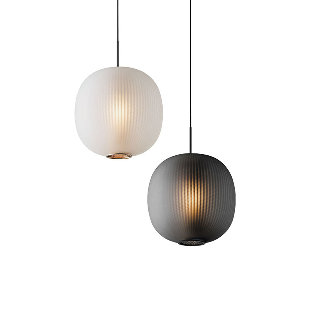 Retro Frosted Glass Lantern Pendant Light - Cueteks