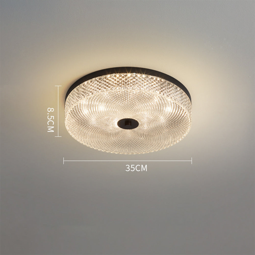 Modern Simple Crystal Copper Ceiling Light - Cueteks