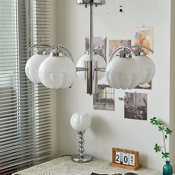 Modern Classic Flower Shape Glass Chandelier - Cueteks